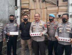 Polisi amankan Ratusan Ribu Rokok Illegal di Dharmasraya