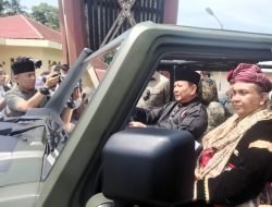 Disambut Hangat Masyarakat, Prabowo Presiden Menggema di Tanah Datar