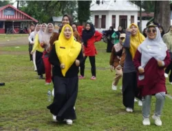 Perwosi Pasbar Laksanakan Senam Bersama di Kecamatan Sasak Ranah Pasisie